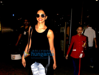 Deepika Padukone snapped as she returns from Bangalore