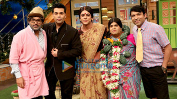 Karan Johar snapped on sets of The Kapil Sharma Show