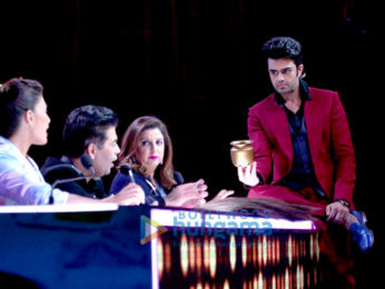 Jacqueline Fernandez, Farah Khan, Manish Paul & Karan Johar snapped on the sets of Jhalak Dikhhla Jaa
