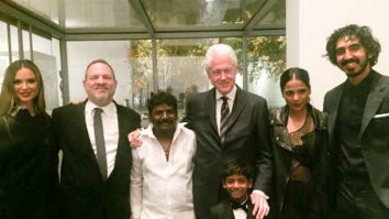 Dev Patel and Priyanka Bose meet Bill Clinton at the premiere of their film Lion