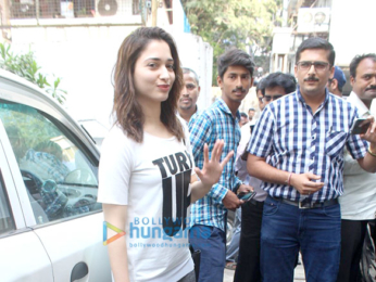 Tamannaah Bhatia snapped post rehersals of the Screen awards