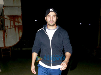 Varun Dhawan snapped post a screening of 'Dangal'