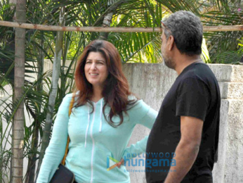 Twinkle Khanna snapped with R Balki at his office in Bandra