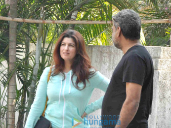 Twinkle Khanna snapped with R Balki at his office in Bandra