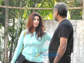 Twinkle Khanna snapped with R Balki at his office in Bandra