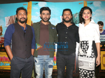 Amit Sadh & Taapsee Pannu at the song launch 'Mannerless Majnu' from 'Running Shaadi.com'