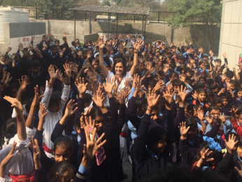 Check out: Dia Mirza joins kids for sanitation drive