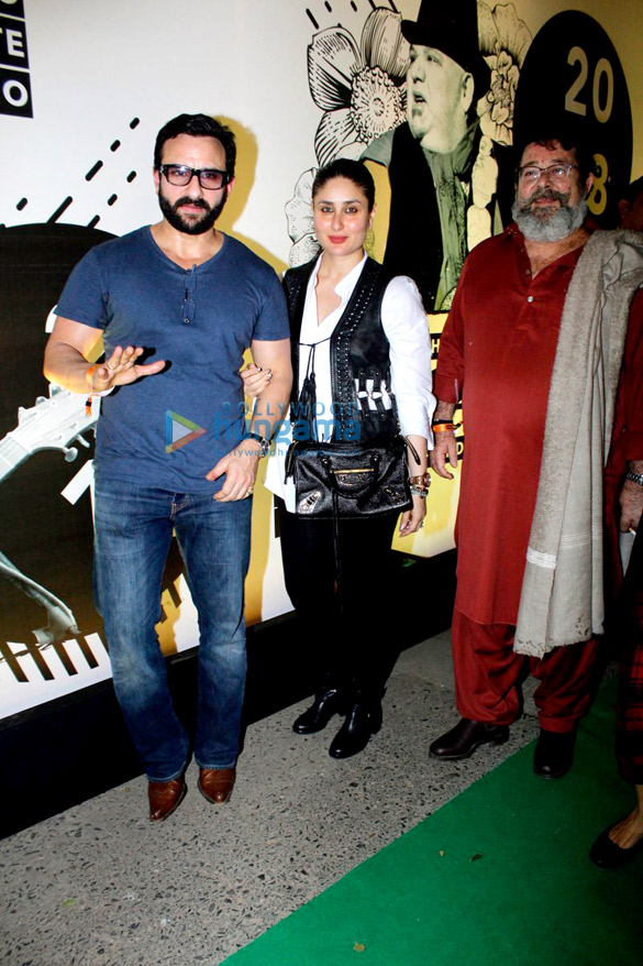 Saif Ali Khan, Kareena Kapoor Khan and Amrita Arora snapped at Mahindra Blues concert in Mumbai Saif Ali Khan, Kareena Kapoor Khan and Amrita Arora snapped at Mahindra Blues concert in Mumbai