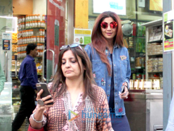 Shilpa Shetty snapped shopping in Bandra