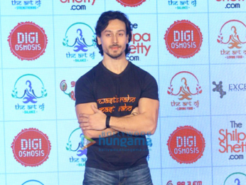 Tiger Shroff graces the launch of Shilpa Shetty's Wellness series