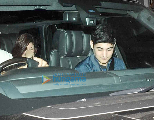 Twinkle Khanna and Aarav Kumar snapped post a movie screening at PVR Juhu Twinkle Khanna and Aarav Kumar snapped post a movie screening at PVR Juhu