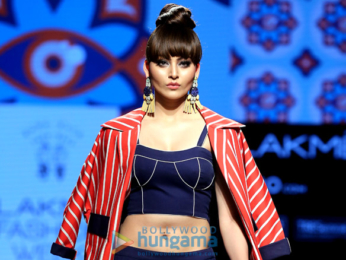 Urvashi Rautela walks the ramp at Lakme Fashion Week 2017