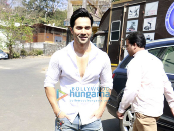 Varun Dhawan, David Dhawan and Sajid Nadiadwala at Judwaa 20th year media meet