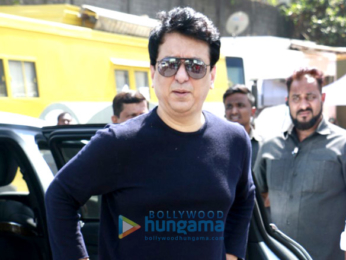 Varun Dhawan, David Dhawan and Sajid Nadiadwala at Judwaa 20th year media meet
