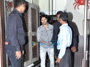 Varun Dhawan snapped with his rumoured GF Natasha post dinner at Bastian Restaurant in Bandra