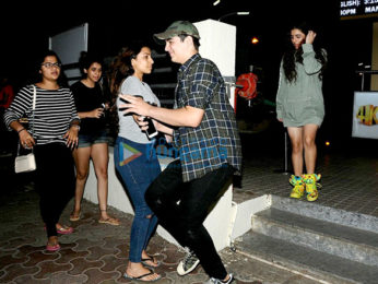 Aarav Kumar snapped at PVR, Juhu with friends