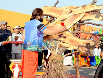 Dr. MSG at the launch of his next film 'Jattu Engineer'
