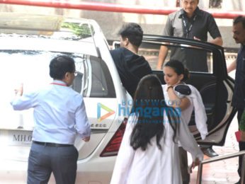Karan Johar snapped taking his twins Yash & Roohi home