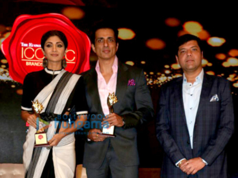 Shilpa Shetty and Sonu sood at Best Iconic Brands Summit