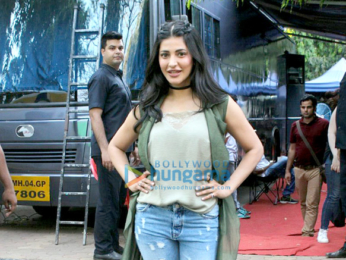 Shruti Haasan snapped post ad shoot in Filmcity