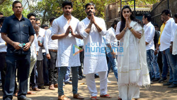 Suniel Shetty’s father’s last rites in Worli