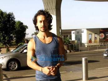 Tiger Shroff snapped at the international airport