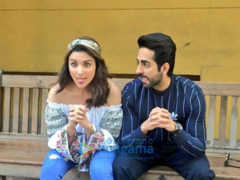 Parineeti Chopra and Ayushmann Khuranna snapped promoting 'Meri Pyaari Bindu'