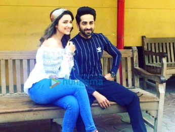 Parineeti Chopra and Ayushmann Khuranna snapped promoting 'Meri Pyaari Bindu'