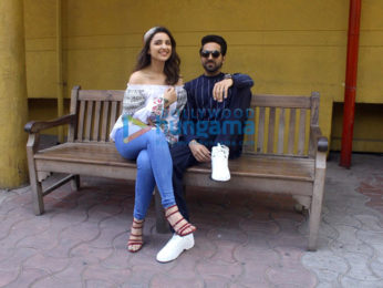 Parineeti Chopra and Ayushmann Khurrana snapped promoting 'Meri Pyaari Bindu'