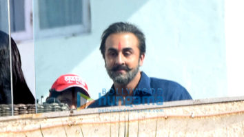 Ranbir Kapoor photographed in ‘Sanjay Dutt’s get up
