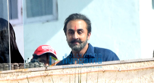 Ranbir Kapoor photographed in ‘Sanjay Dutt’s get up Ranbir Kapoor photographed in ‘Sanjay Dutt’s get up