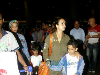 Salman Khan and family arrives back from Maldives post celebrating Ahil's first birthday