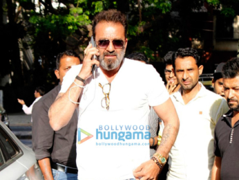 Sanjay Dutt snapped at Vishesh Films' office