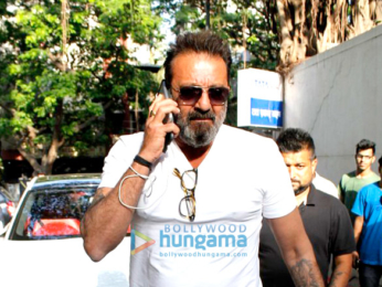 Sanjay Dutt snapped at Vishesh Films' office