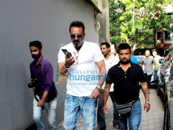Sanjay Dutt snapped at Vishesh Films' office