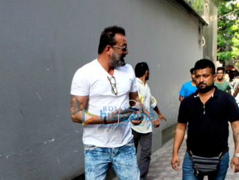 Sanjay Dutt snapped at Vishesh Films' office