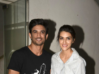 Sushant Singh Rajput and Kriti Sanon snapped promoting their film 'Raabta'