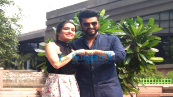 Arjun Kapoor and Shraddha Kapoor snapped promoting their film Half Girlfriend in Kolkatta