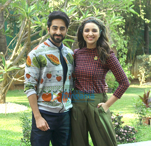Ayushmann Khurrana and Parineeti Chopra during ‘Meri Pyaari Bindu’ promotions at YRF Studios Ayushmann Khurrana and Parineeti Chopra during ‘Meri Pyaari Bindu’ promotions at YRF Studios