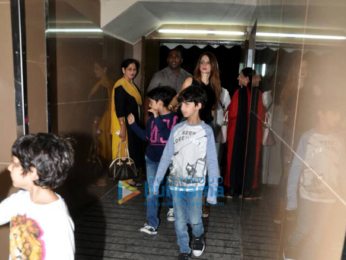Hrithik Roshan and Sussane Khan with kids snapped at PVR Juhu⁠