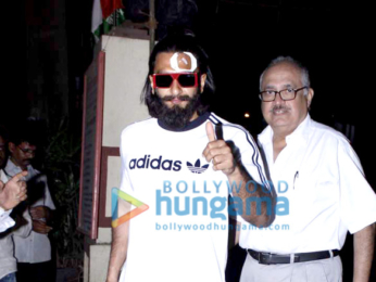 Injured Ranveer Singh snapped post getting treatment at Lilavati Hospital in Mumbai