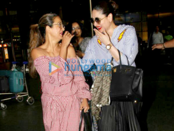 Kareena Kapoor Khan and Amrita Arora snapped arrving from Goa