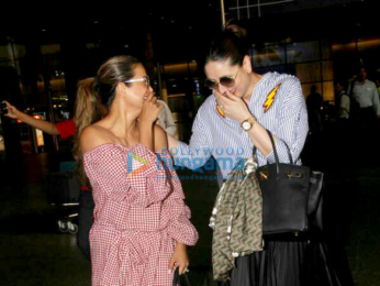 Kareena Kapoor Khan and Amrita Arora snapped arrving from Goa