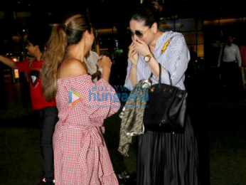 Kareena Kapoor Khan and Amrita Arora snapped arrving from Goa