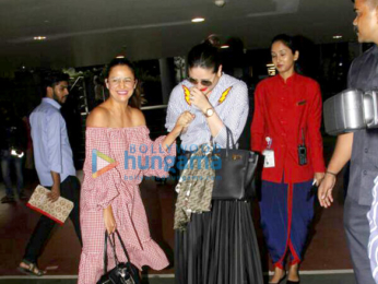 Kareena Kapoor Khan and Amrita Arora snapped arrving from Goa