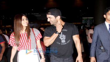 Sushant Singh Rajput, Kriti Sanon, Diana Penty and Farhan Akhtar snapped at the airport