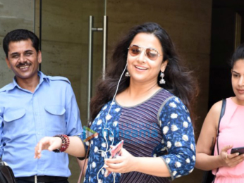 Vidya Balan snapped post dubbbing in Bandra