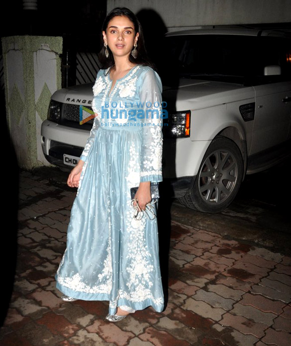 Aditi Rao Hydari snapped post Eid celebrations at Shabana Azmi’s house