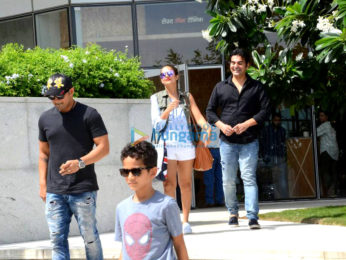 Arbaaz Khan, Malaika Arora, Amrita Arora, Shakeel Ladak and family snapped post their lunch In Bandra