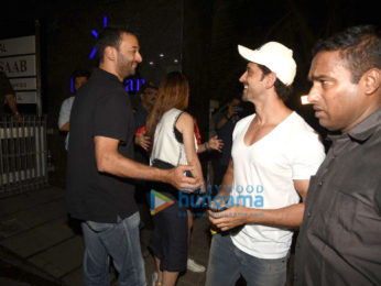 Hrithik Roshan and Sussanne Roshan snapped post their dinner at Hakassan
